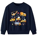 Funnycokid Boys Sweatshirts Toddler Long Sleeve Pullover Crewneck Tops 2-6Y