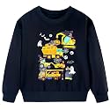 Funnycokid Boys Sweatshirts Toddler Long Sleeve Pullover Crewneck Tops 2-6Y