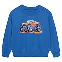 Funnycokid Boys Sweatshirts Toddler Long Sleeve Pullover Crewneck Tops 2-6Y