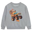 Funnycokid Boys Sweatshirts Toddler Long Sleeve Pullover Crewneck Tops 2-6Y