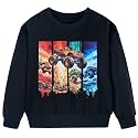 Funnycokid Boys Sweatshirts Toddler Long Sleeve Pullover Crewneck Tops 2-6Y