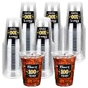 Funnymoom 60 Pack 100th Birthday Cups Decorations for Men, Women, 12oz,Gold