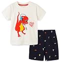 Funnymore Baby Toddler Boy's Cotton Short Sleeve Tshirt and Short Set