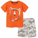 Funnymore Baby Toddler Boy's Cotton Short Sleeve Tshirt and Short Set