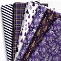 FunooFuno 12 Sheets Purple Christmas Wrapping Paper, 20"x29"