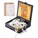 FUNPAR Pearl Wedding Lasso for Catholic Ceremony with Gift Box and Greeting Card, Lazo Para Boda Catolica Perlas, Complete Unity Ceremony Set