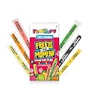 FunPops Ice Pops | Ready-to-Freeze Fruit-Flavoured Ice Pops | 6 Flavours: Orange, Lime & Lemon, Pina Colada, Black Grape, Mango, Peach | Freeze - Cut - Enjoy | Pack of 12