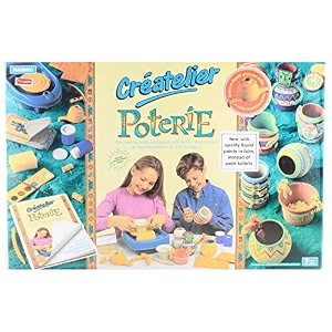 funskool handycrafts- poterie  pottery wheel  make and decorate clay pots  8 years   pot making and sculpting kit multicolour