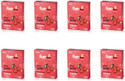 Funtime Dotted, Ribbed & Contoured Juicy Cherry Flavored Condom | 3N Each Condom (Set of 8, 24 Sheets)