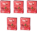 Funtime Juicy Cherry Flavoured Dotted Condoms | Ribbed & Lubricated for Extra Pleasure Condom (Set of 5, 15 Sheets)