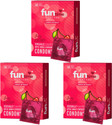 Funtime Juicy Cherry Flavoured Dotted Condoms | Ribbed & Lubricated for Extra Pleasure Condom