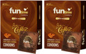 Funtime Rich Coffee Flavored Ribbed, Dotted & Lubricated Condoms | Extra Pleasure Condom