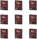 Funtime Dotted, Ribbed & Contoured Rich Coffee Flavored Condom | 3N Each Condom (Set of 9, 27 Sheets)