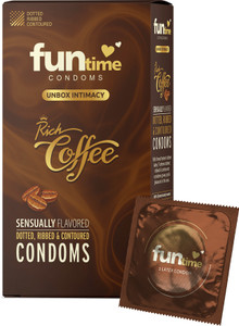 Funtime Rich Coffee Flavored Ribbed Dotted