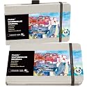 Funto Hardcover Watercolor Journal 2-Pack, 8.5x5.5, 140lb/300gsm Cold Press