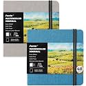 Funto Square Watercolour Journal 2-Pack, 5.5x5.5, Dual-Sided Cold Press