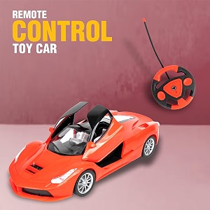 remote controlled racing car super racing sports high speed toy vehicle for kids motor rc chargeable cars red