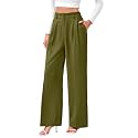 FUNYYZO Wide Leg Dress Pants for Women Work Slacks Business Casual Outfits