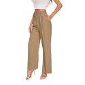 FUNYYZO Wide Leg Dress Pants for Women Work Slacks Business Casual Outfits