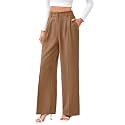 FUNYYZO Wide Leg Dress Pants for Women Work Slacks Business Casual Outfits
