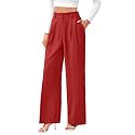 FUNYYZO Wide Leg Dress Pants for Women Work Slacks Business Casual Outfits