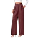 FUNYYZO Wide Leg Dress Pants for Women Work Slacks Business Casual Outfits