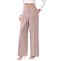 FUNYYZO Wide Leg Dress Pants for Women Work Slacks Business Casual Outfits