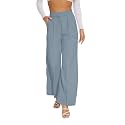 FUNYYZO Wide Leg Dress Pants for Women Work Slacks Business Casual Outfits