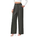 FUNYYZO Wide Leg Dress Pants for Women Work Slacks Business Casual Outfits