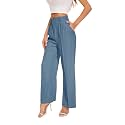 FUNYYZO Wide Leg Dress Pants for Women Work Slacks Business Casual Outfits