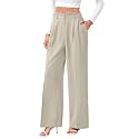 FUNYYZO Wide Leg Dress Pants for Women Work Slacks Business Casual Outfits