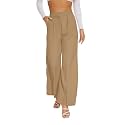 FUNYYZO Wide Leg Dress Pants for Women Work Slacks Business Casual Outfits