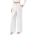 FUNYYZO Wide Leg Dress Pants for Women Work Slacks Business Casual Outfits