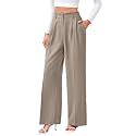 FUNYYZO Wide Leg Dress Pants for Women Work Slacks Business Casual Outfits
