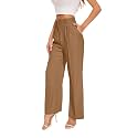 FUNYYZO Wide Leg Dress Pants for Women Work Slacks Business Casual Outfits