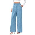 FUNYYZO Wide Leg Dress Pants for Women Work Slacks Business Casual Outfits