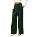 FUNYYZO Wide Leg Dress Pants for Women Work Slacks Business Casual Outfits