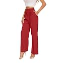 FUNYYZO Wide Leg Dress Pants for Women Work Slacks Business Casual Outfits