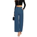 FUNYYZO Wide Leg Dress Pants for Women Work Slacks Business Casual Outfits