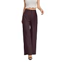 FUNYYZO Wide Leg Dress Pants for Women Work Slacks Business Casual Outfits