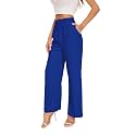FUNYYZO Wide Leg Dress Pants for Women Work Slacks Business Casual Outfits
