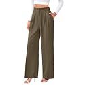 FUNYYZO Wide Leg Dress Pants for Women Work Slacks Business Casual Outfits