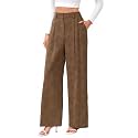 FUNYYZO Wide Leg Dress Pants for Women Work Slacks Business Casual Outfits