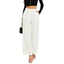 FUNYYZO Wide Leg Dress Pants for Women Work Slacks Business Casual Outfits