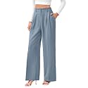 FUNYYZO Wide Leg Dress Pants for Women Work Slacks Business Casual Outfits
