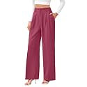 FUNYYZO Wide Leg Dress Pants for Women Work Slacks Business Casual Outfits
