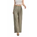 FUNYYZO Wide Leg Dress Pants for Women Work Slacks Business Casual Outfits