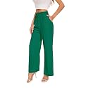 FUNYYZO Wide Leg Dress Pants for Women Work Slacks Business Casual Outfits