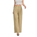 FUNYYZO Wide Leg Dress Pants for Women Work Slacks Business Casual Outfits