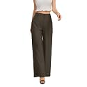 FUNYYZO Wide Leg Dress Pants for Women Work Slacks Business Casual Outfits
